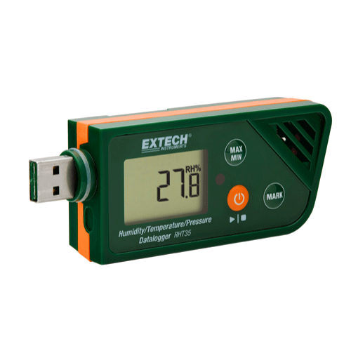 Extech RHT35 Hőmérsékletmérő, páratartalom és légköri nyomásmérő adatgyűjtő